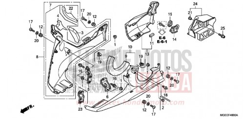 CAPOT INFERIEUR VFR1200FF de 2015